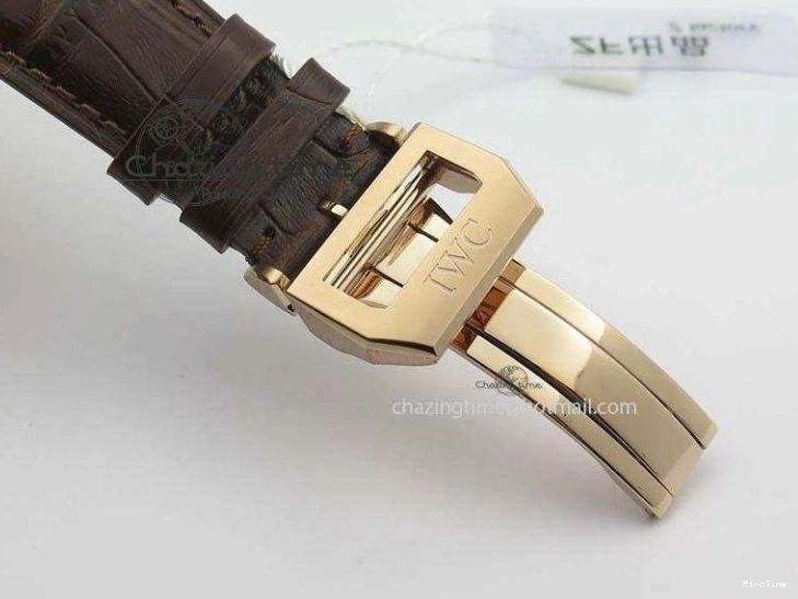 MIROTIME 0416 Portuguese Chrono RG IW371480 ZF 1:1 Best Edition White Dial On Brown Leather Strap A7750 V HighPerformance 7266